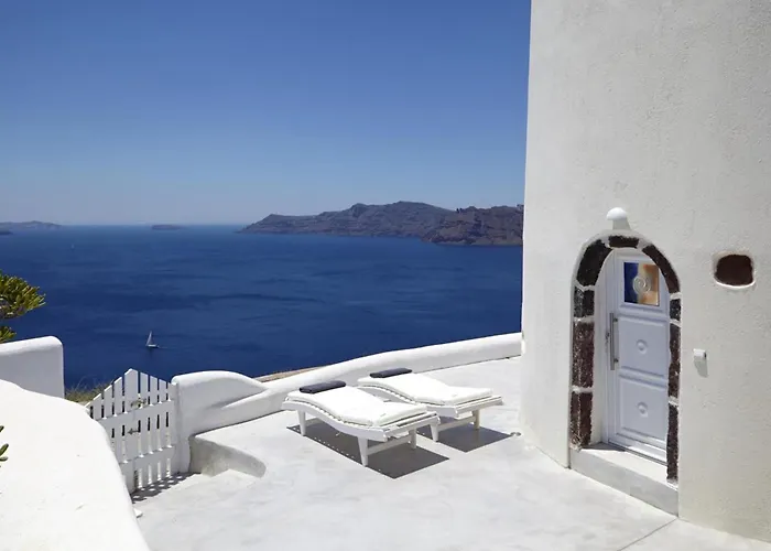 Elegant Santorini House 1 Bedroom Windswept House Amazing Caldera Villa *